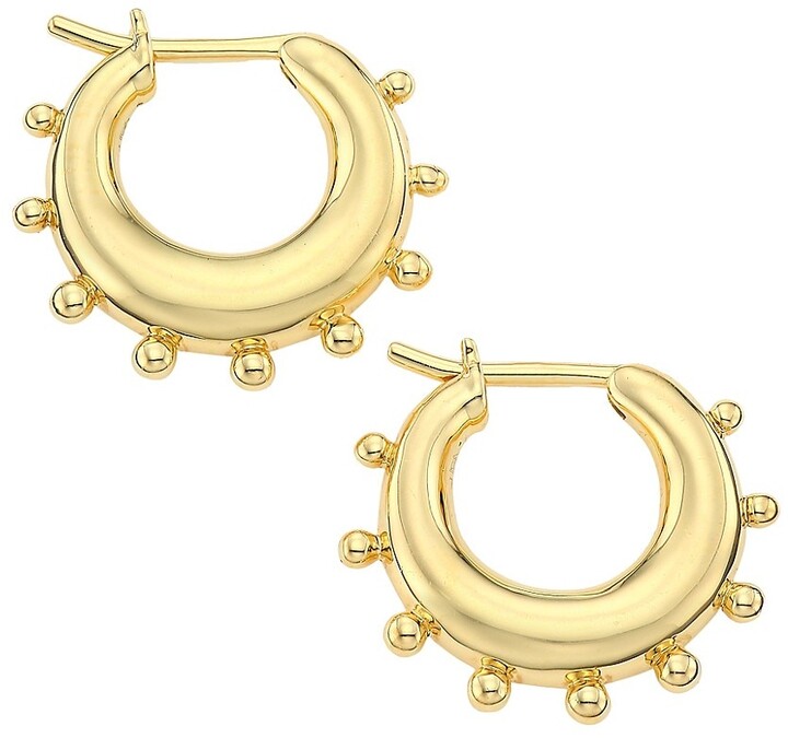 CZ Fashion Chic Hoops Dangle Earrings 18K 22K Yellow Gold GP Jewelry GT19 Details about   Look