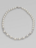 Thumbnail for your product : Majorica 10MM White Pearl & Sterling Silver Butterfly Necklace