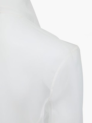 Ludovic de Saint Sernin Single-breasted Silk-organza Jacket - White