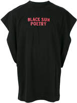Thumbnail for your product : Palm Angels Black Sun Poetry oversized T-shirt