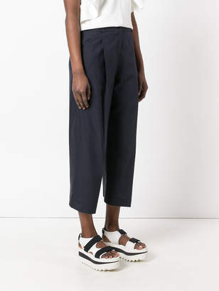 Jil Sander Navy tailored cropped trousers
