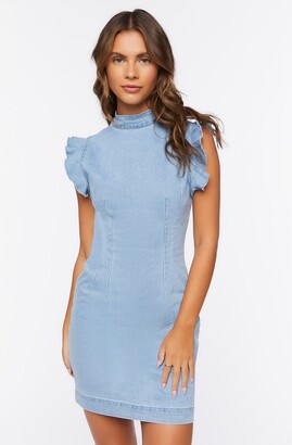 Forever 21 Women's Blue Denim Dresses | ShopStyle