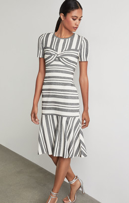 bcbg mini floral striped sundress