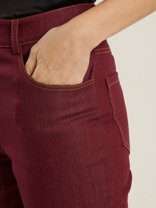 Isa Arfen High-rise Slim-leg Jeans - Burgundy