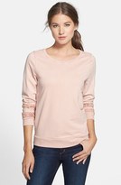 Thumbnail for your product : Lucky Brand Lace Inset Cotton Pullover