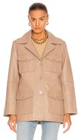Thumbnail for your product : Nour Hammour Kargo Jacket in Beige