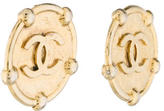 Thumbnail for your product : Chanel CC Medallion Clip On Earrings