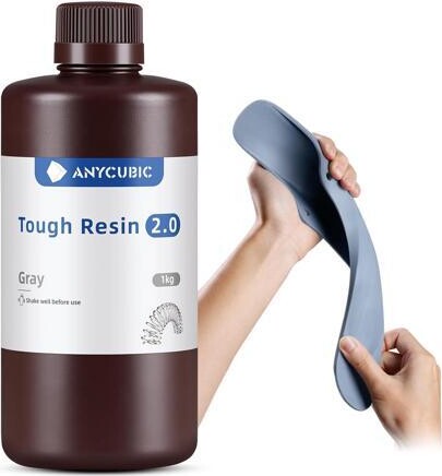 SUNIVISION ANYCUBIC Tough Resin 2.0, 3D Printer Resin with Upgraded High Toughness and High Precision, 365-405nm Fast Curing 3D Resin for 4K 8K LCD/DLP/SLA 3D...