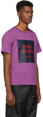 Opening Ceremony Purple Box Logo T-Shirt