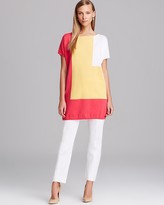 Thumbnail for your product : Joan Vass Color Blocked Tunic