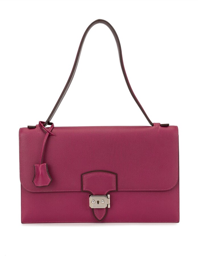 Hermes JYPSIERE 28 TOSCA Pink Purple EXCELLENT! Taurillion Clemence leather