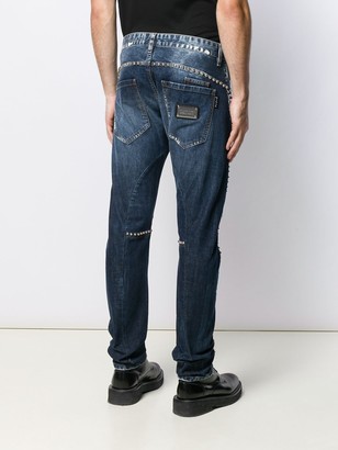 Philipp Plein Studs Milano Cut jeans