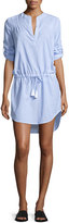 Thumbnail for your product : Heidi Klein Corsica Pintuck Tunic Coverup, Blue