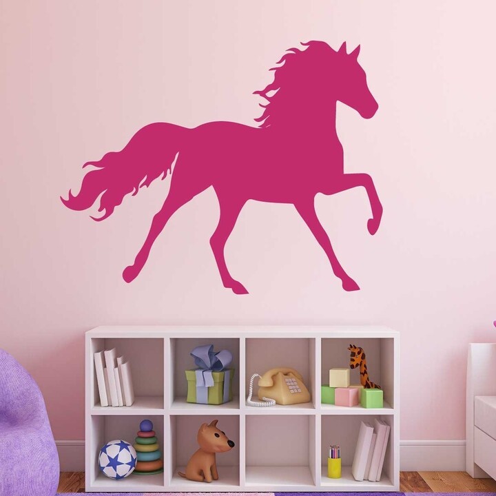 Etsy Horse Wall Decals - Full Body Pony Silhouette Vinyl Home Decor For Girls Or Boys, Decoration Bedroom, Cabin, Ranch, Equestrian