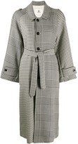 Thumbnail for your product : Barena Check Print Oversized Coat