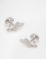 Thumbnail for your product : Vivienne Westwood Diamante Orb Cufflinks