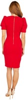 Thumbnail for your product : Calvin Klein Short Sleeve Sheath Dress with Pleat Bodice Detail