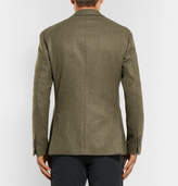 Thumbnail for your product : Lardini Green Slim-Fit Unstructured Wool Blazer - Men - Green