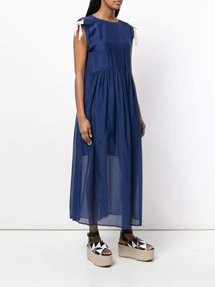 Semi-Couture Semicouture layered sleeveless midi dress