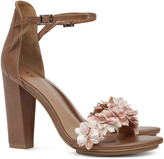 Thumbnail for your product : Reiss Ilda CUT FLOWER BLOCK HEEL SANDALS