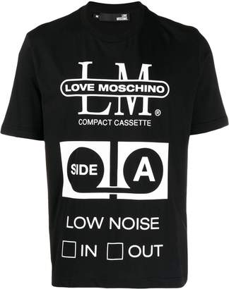 Love Moschino cassette print T-shirt