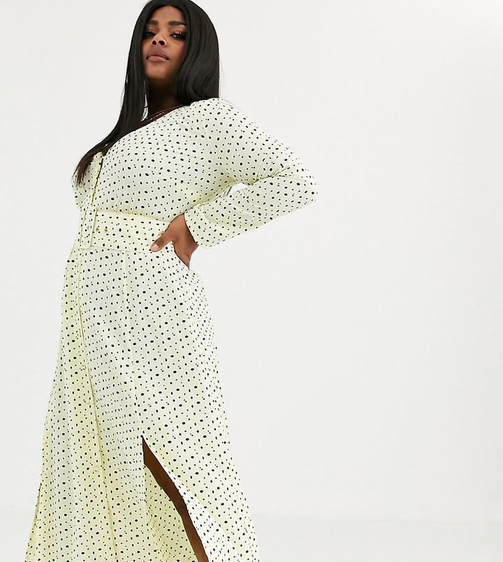 asos red polka dot dress