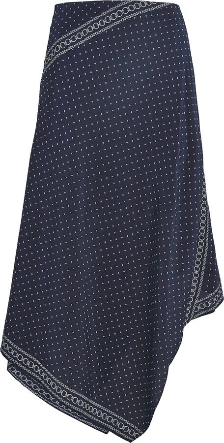 Veronica Beard Asymmetric Hartley Midi Skirt