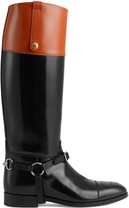 Gucci Knee-high boot with harness
