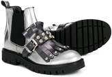 Thumbnail for your product : Miss Grant Kids studded fringe ankle boots