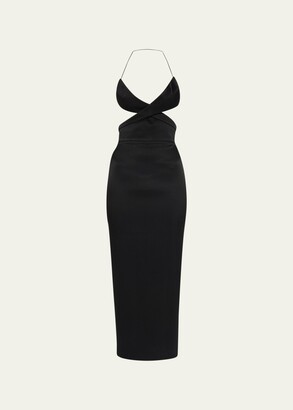 Alex Perry Dana Strapless Bodycon Dress In Black