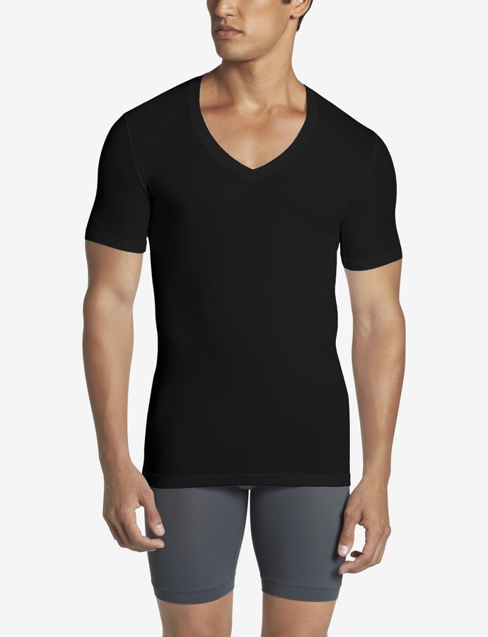 Tommy John Cool Cotton Deep V-Neck Stay-Tucked Undershirt 2.0 - ShopStyle