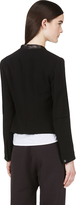 Thumbnail for your product : Rag and Bone 3856 Rag & Bone Black Leather-Trimmed Pascal Blazer