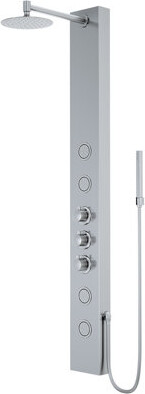 VIGO Ellington 59" H X 6" W EZDivert™ 4-Jet Shower System with Hand Shower Wand & Adjustable Shower Head