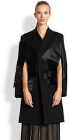 Thumbnail for your product : Junya Watanabe Wool Patchwork Cape Jacket