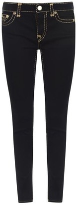 black jeans with gold stitching
