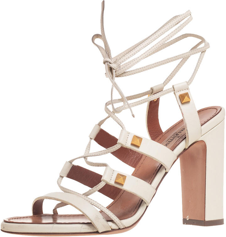 lace up gladiator sandals heels