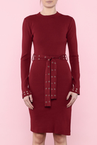 Thumbnail for your product : Hera Burgundy Grommet Dress