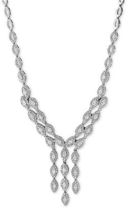 Effy EFFYandreg; Diamond 17and#034; Collar Necklace (3-9/10 ct. t.w.) in 14k White Gold