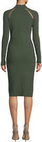 Thumbnail for your product : Long-Sleeve Sheath Dress with Cross-stitch Detailing