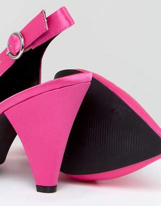New Look Wide Fit High Vamp Cone Heel Shoe