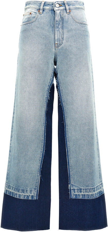 MM6 MAISON MARGIELA Women's Contrast Insert Jeans