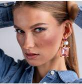 Thumbnail for your product : Kenneth Jay Lane Kjl X Brandon Maxwell - Pearl And Pink Pierced Earrings