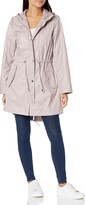 Thumbnail for your product : Jones New York Women's Hooded Trench Coat Rain Jacket with Matching Face Mask