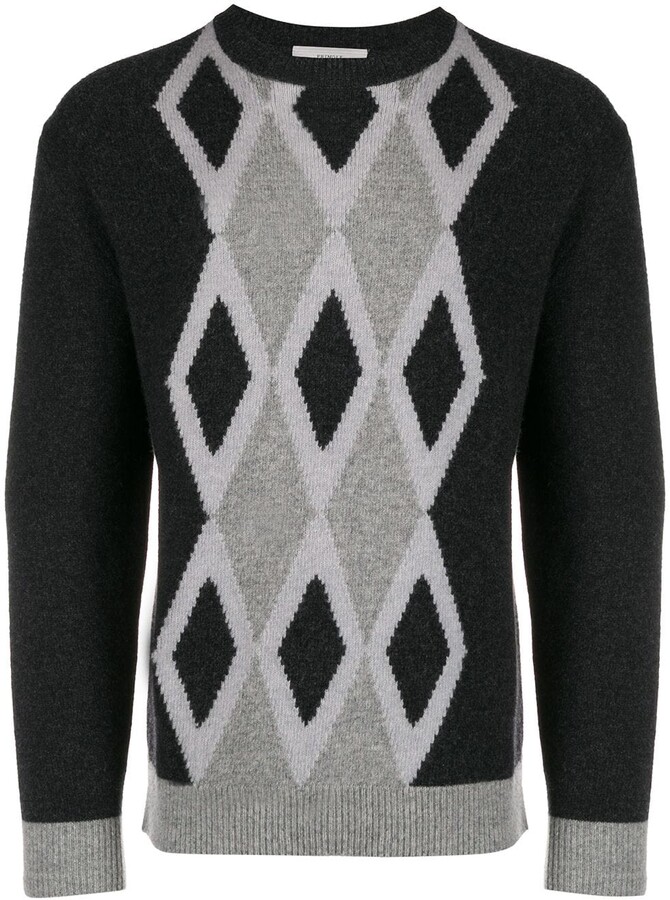 Pringle Argyle intarsia knit jumper - ShopStyle Sweatshirts & Hoodies