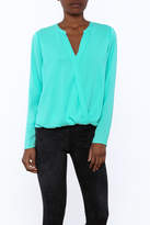Thumbnail for your product : Cooper & Ella Turquoise Long Sleeve Blouse