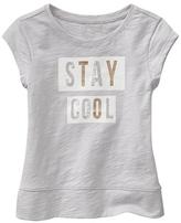 Thumbnail for your product : Gap Metallic banded graphic tee