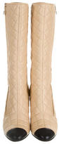 Thumbnail for your product : Chanel Quilted Cap-Toe Boots
