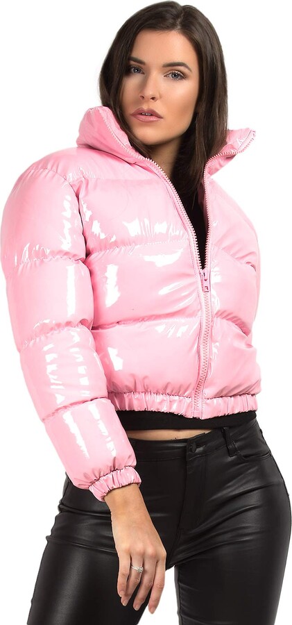 pink bubble coat