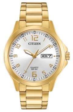 Citizen Men's Quartz Gold-Tone Stainless Steel Bracelet Watch 40mm, Created for Macy's