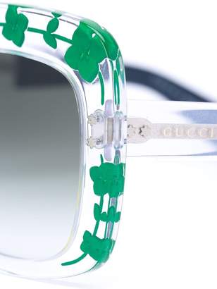 Gucci Eyewear floral detail sunglasses